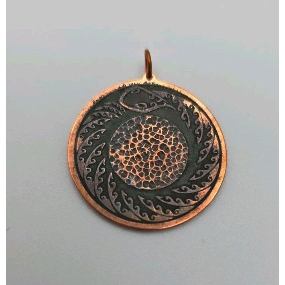 Ouroboros Pendant Copper Serpent Snake Pendant Viking Norse Mythology